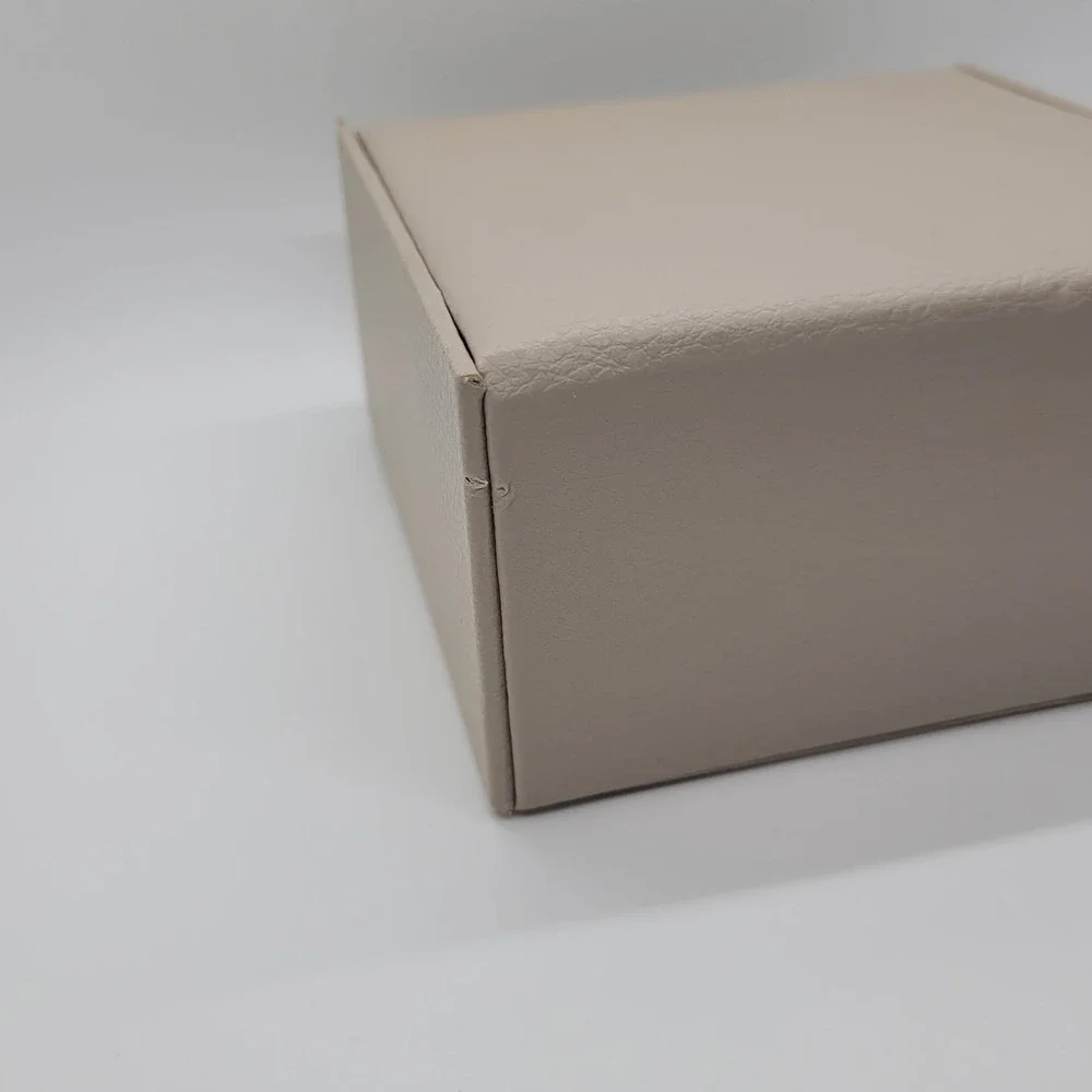 Brighton Follow Your Heart Pebbled Faux Leather Square Jewelry Box Silver Heart